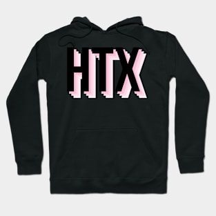 HTX in black & pink Hoodie